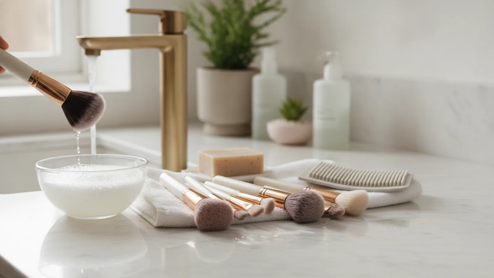 How To Clean Makeup Brushes | Leewilde
